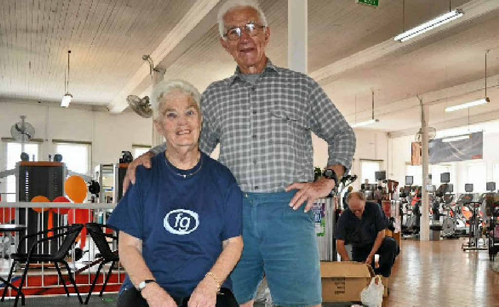 Joan and Brian Haydon are regulars at the gym. Joan and Brian Haydon are regulars at the gym.